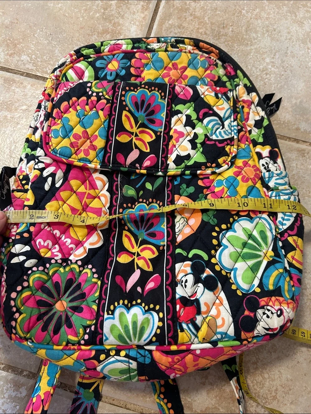 Vera Bradley x Disney Parks Midnight with Mickey Quilted Backpack